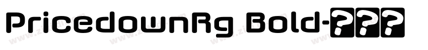 PricedownRg Bold字体转换